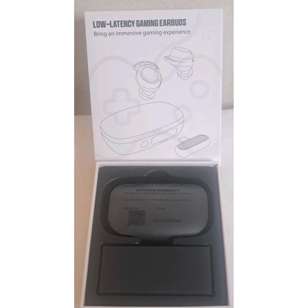 IAMJOY Low Latency Gaming Earbuds Bluetooth 5.4 Wireless Headphones NIB